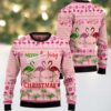 Merry Flocking Flamingo Ugly Christmas Sweater Big And Tall Merry Flocking Flamingo Ugly Christmas Sweater Big And Tall