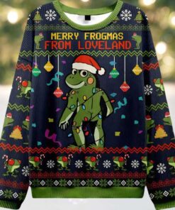 Merry Froghas From Loveland Ugly Christmas Sweater