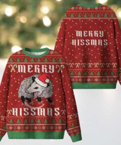 Merry Hissmas Ugly Christmas Knit Sweatshirt