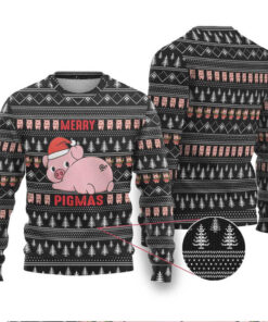 Merry Pigmas Christmas Ugly Christmas Sweater Xmas Holiday Patterns