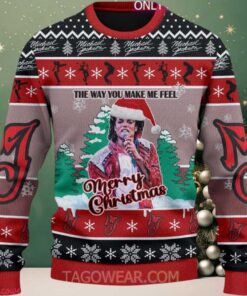 Michael Jackson The Way You Make Me Feel Merry Christmas Funny Ugly Christmas Sweater