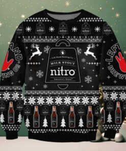 Milk Stout Nitro Beer Ugly Christmas Sweater 2025