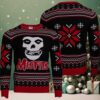 Kiss Rock Fan Lover Gift For Holiday 2025 Sparkle Logo Ugly Christmas Sweater