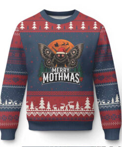 Mothman Ugly Christmas Sweater Holiday Humor Merry Mothmas Cryptid Gift Mothman Ugly Christmas Sweater Holiday Humor Merry Mothmas Cryptid Gift