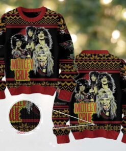 Motley Crue Band 2025 Ugly Christmas Sweater