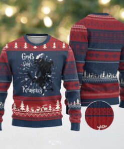 Mythical Krampus Ugly Christmas Sweater Gruss Vom Christmas Horror Figure Greeting