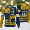NCAA LSU Tigers Football Team Xmas Tree Snow Custom Name Ugly Christmas Sweater