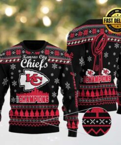 NFL Kansas City Chiefs New Edition 2025 26 Custom Name Ugly Christmas Sweater