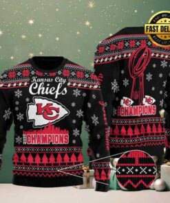 NFL Kansas City Chiefs New Edition 2025 26 Custom Name Ugly Christmas Sweater