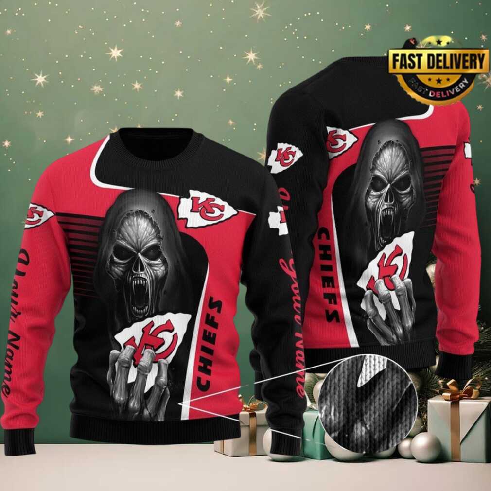 NFL Kansas City Chiefs New Season 2025 26 Custom Ugly Christmas Sweater NFL Kansas City Chiefs New Season 2025 26 Custom Ugly Christmas Sweater