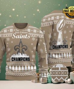 NFL New Orleans Saints Limited Edition 2025 Custom Ugly Christmas Sweater