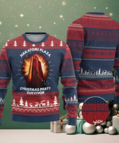 Nakatomi Plaza Christmas Party Survivor Ugly Christmas Sweater
