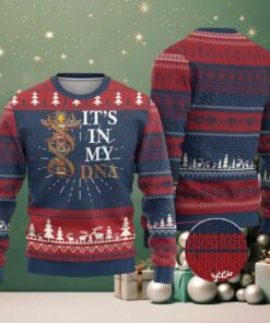 Native American Ugly Christmas Sweater It’s In My DNA Totem Indigenous USA