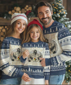 Native American Ugly Christmas Sweater Lakota Pride Medicine Wheel Cow Skull