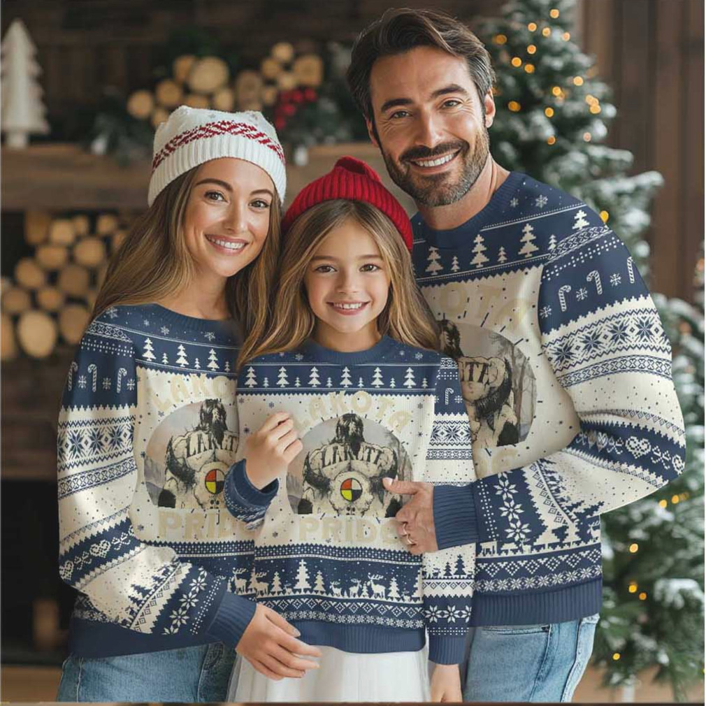 Native American Ugly Christmas Sweater Lakota Pride Medicine Wheel Cow Skull Native American Ugly Christmas Sweater Lakota Pride Medicine Wheel Cow Skull