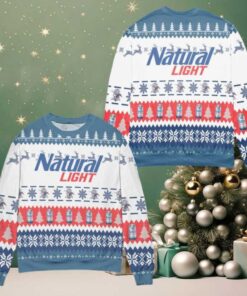 Natural Light Beer Christmas Pattern Ugly Christmas Sweater