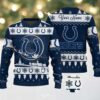Navy New York Giants NFL Ugly Christmas Sweater   Name Customized
