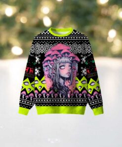 Neon Shroom Dream Ugly Christmas Sweatshirt