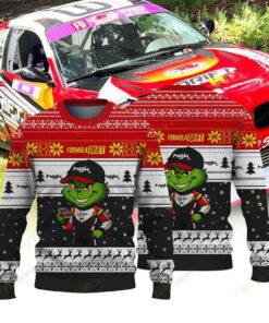 Never settle Dmitriy Brutskiy × Grinch Ugly Christmas Sweater