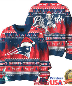 New England Patriots Christmas Ugly Sweater 3D Gift Christmas