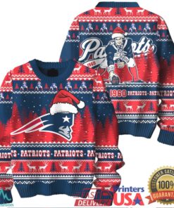 New England Patriots Christmas Ugly Sweater 3D Gift Christmas, hoodie, sweater, long sleeve and tank top New England Patriots Christmas Ugly Sweater 3D Gift Christmas