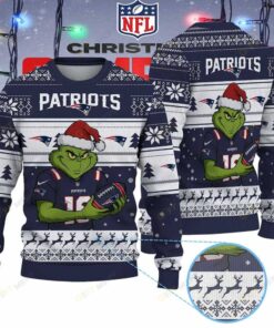 New England Patriots Grinch Jersey Official Ugly Sweater Xmas New England Patriots Grinch Jersey Official Ugly Sweater Xmas