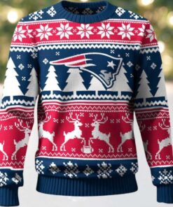 New England Patriots Ugly Christmas Sweater For NFL Holiday Parties