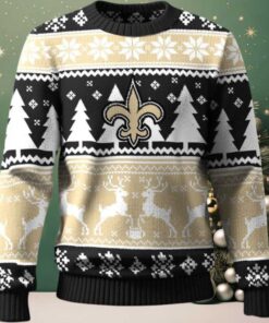 New Orleans Saints Ugly Christmas Sweater For NFL Holiday Parties
