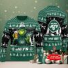 New York Jets Grinch With Ornament Ugly Christmas Sweater