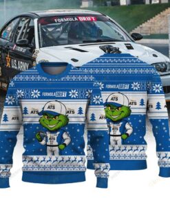 OSULLY RACING US ARMY Connor O Sullivan × Grinch Ugly Christmas Sweater