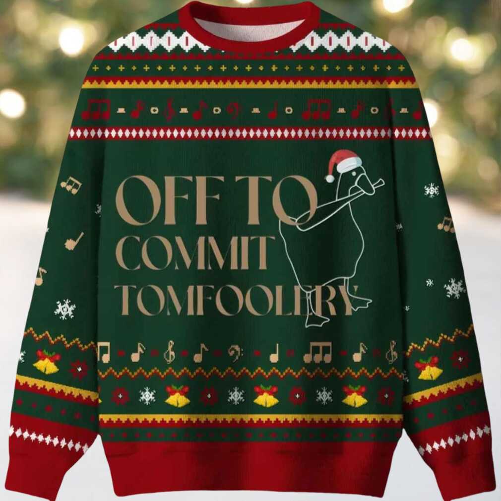 Off To Commit Ugly Christmas Sweater Off To Commit Ugly Christmas Sweater