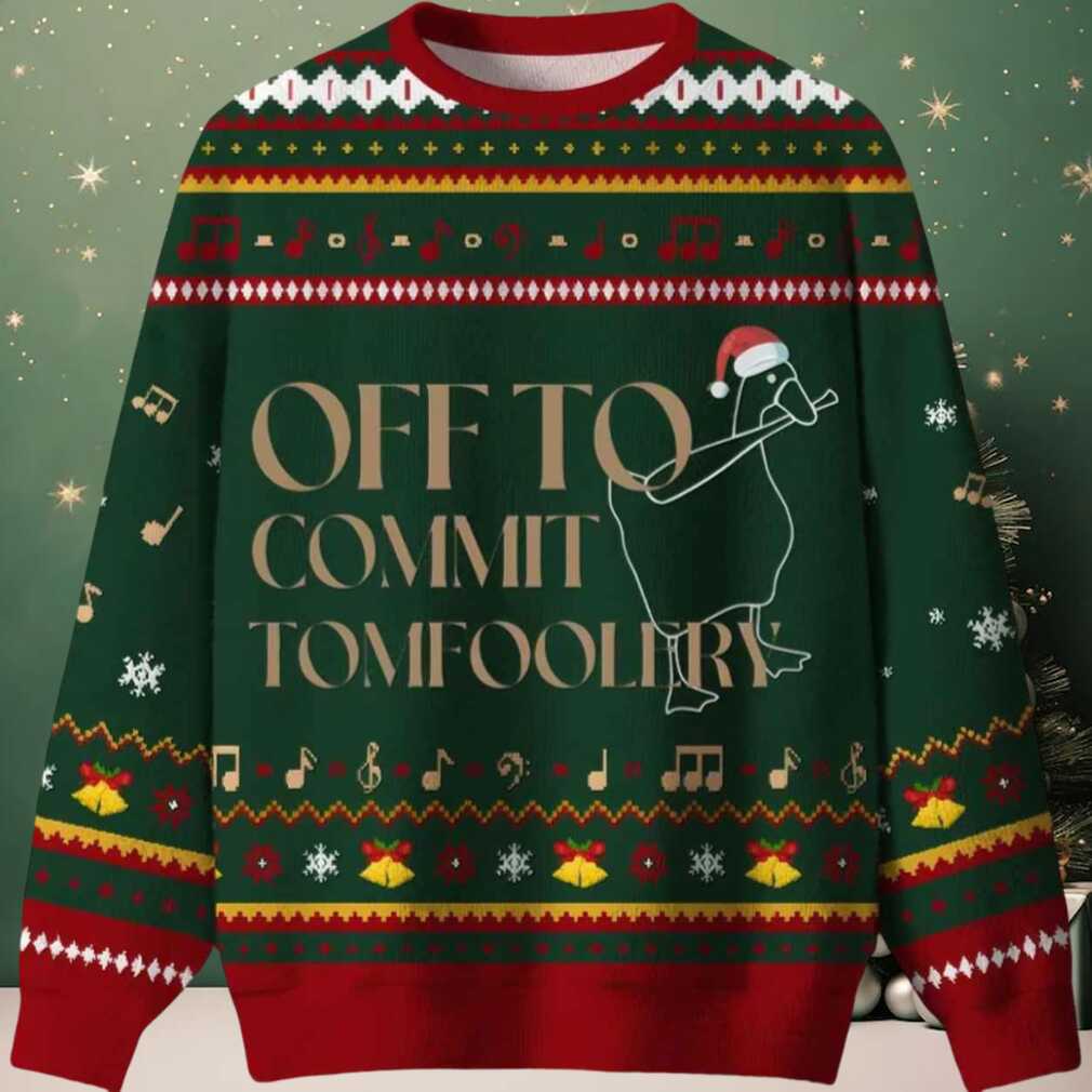 Off To Commit Ugly Christmas Sweater Off To Commit Ugly Christmas Sweater