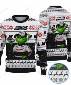 Official Austin Cindric Grinch Ugly Sweater