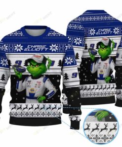 Official Chase Elliott Grinch Ugly Sweater Official Chase Elliott Grinch Ugly Sweater