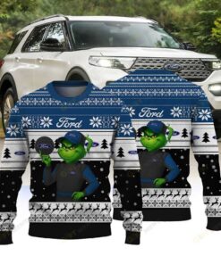 Official Ford × Grinch Ugly Christmas Sweater