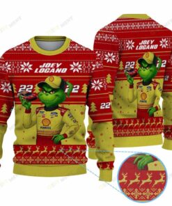 Official Joey Logano Grinch Ugly Sweater