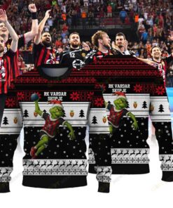 Official RK Vardar Skopje × Grinch Handball Ugly Christmas Sweater