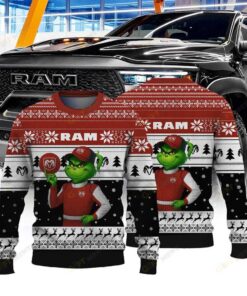 Official Ram × Grinch Ugly Christmas Sweater