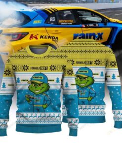 Papadakis Racing Ryan Tuerck × Grinch Ugly Christmas Sweater