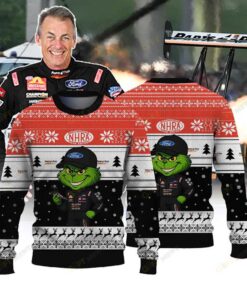 Parts Plus dragster × Grinch Top Fuel Ugly Christmas Sweater NHRA