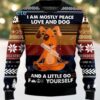 Rottweiler Dog Family Ugly Sweater Party Blue Rottweiler Dog Family Ugly Sweater Party Blue