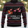 Pink Flamingo Ugly Christmas Sweater On Sale