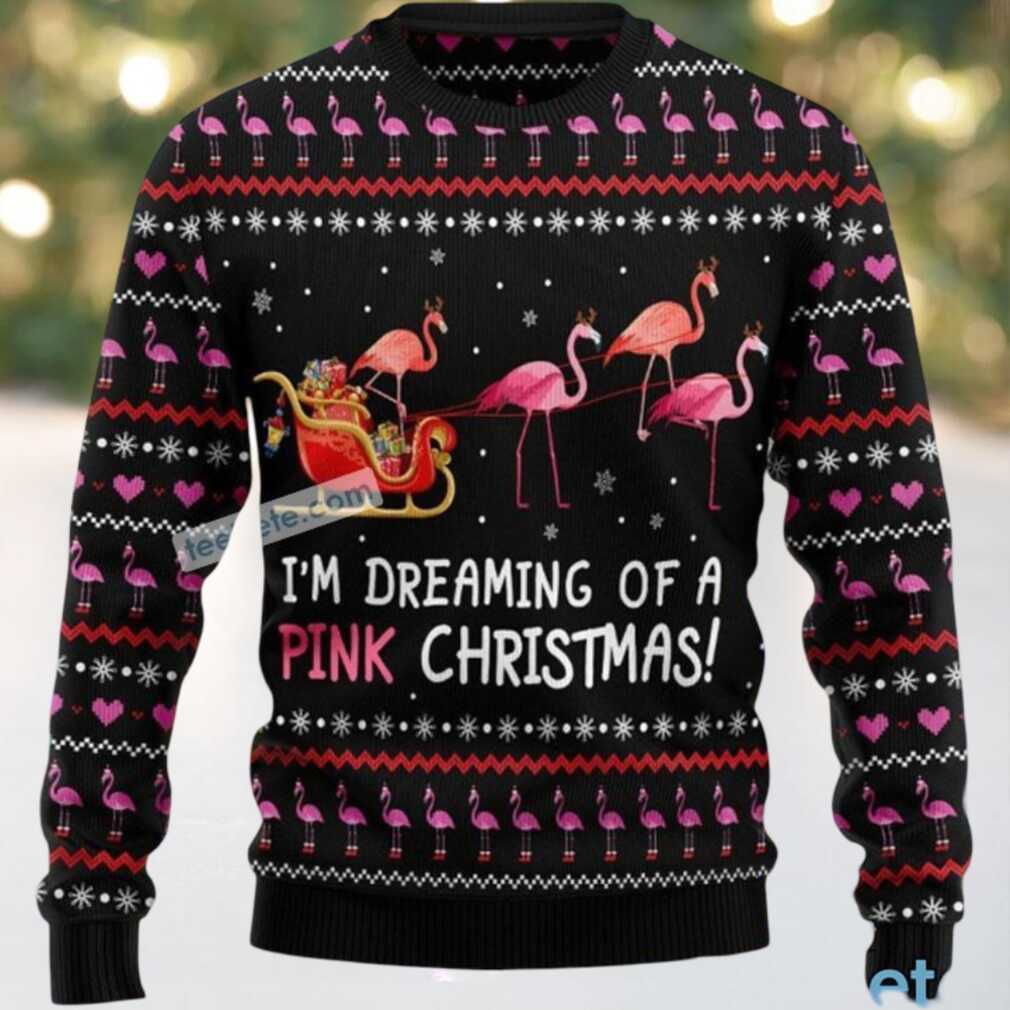 Pink Black Best Sweatshirt Flamingo Ugly Christmas Sweater Pink Black Best Sweatshirt Flamingo Ugly Christmas Sweater