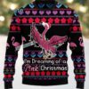 Pink Merry Family Flamingo Ugly Christmas Sweater Pink Merry Family Flamingo Ugly Christmas Sweater