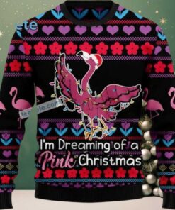 Pink Flamingo Ugly Christmas Sweater On Sale