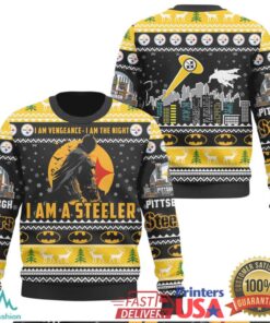 Pittsburgh Steelers Black & Gold Vengeance Ugly Sweater