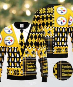 Pittsburgh Steelers Gilet Caravet Christmas Ugly Sweater