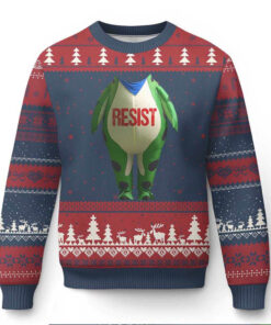 Portland Frog Ugly Christmas Sweater Funny Political Costume Protest Resist