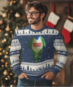 Portland Frog Ugly Christmas Sweater Funny Political Costume Protest Resist, hoodie, sweater, long sleeve and tank top Portland Frog Ugly Christmas Sweater Funny Political Costume Protest Resist