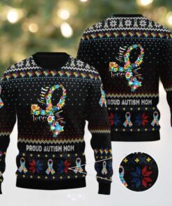 Proud Autism Mom Ugly Sweater